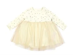 Name It buttercream gold glitter kjole